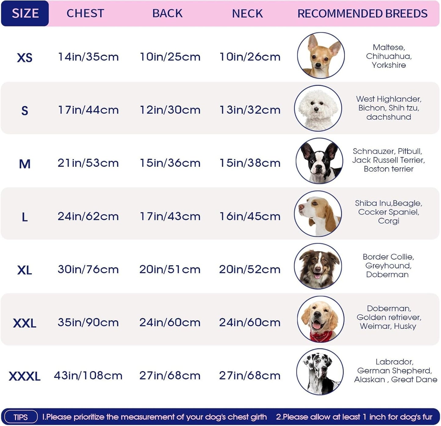 FUAMEY Dog Winter Jacket XS Waterproof Fleece Coat w/ Harness Loop Red