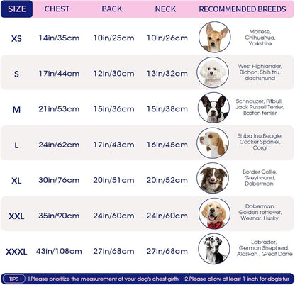 FUAMEY Dog Winter Jacket XS Waterproof Fleece Coat w/ Harness Loop Red