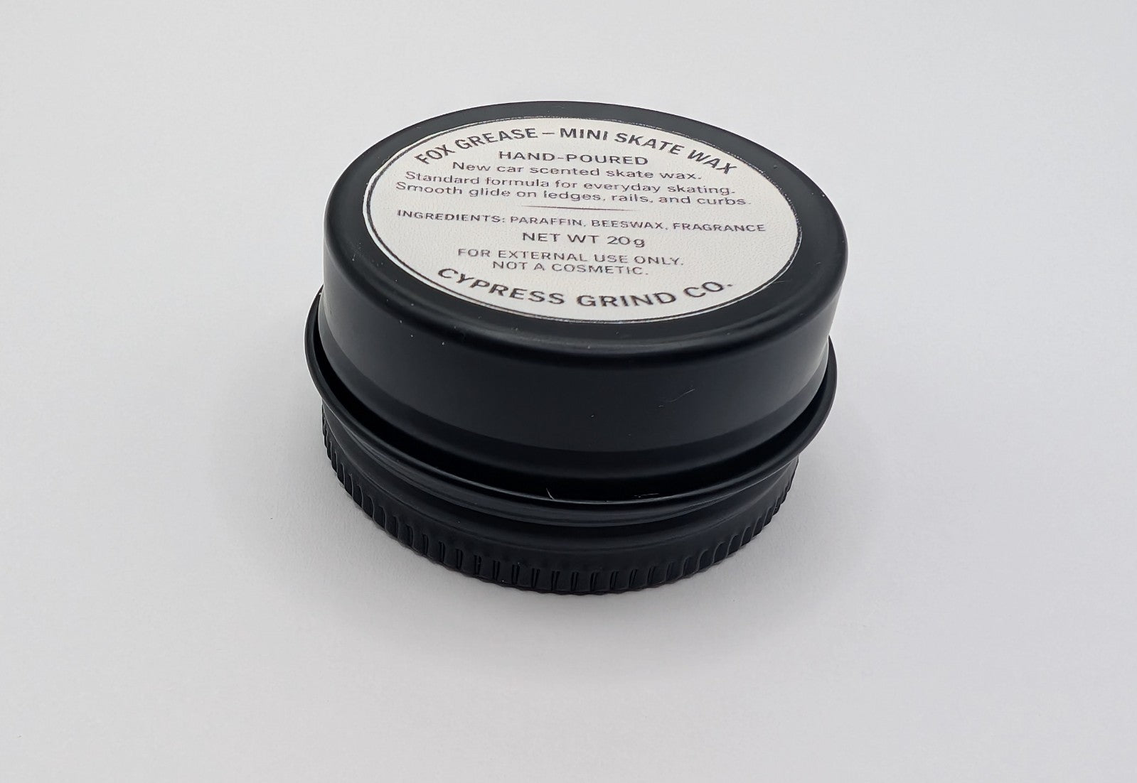 Fox Grease Ghost Car Skate Wax – New Car Scent – Hand Poured – Cypress Grind Co