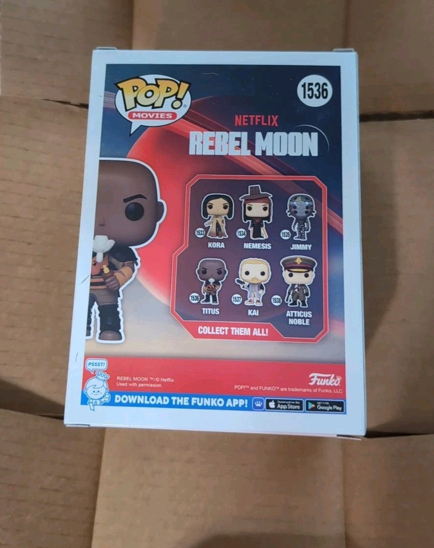 Funko POP! Movies: Rebel Moon - Netflix - Titus #1536 -Collectable, Gift NEW