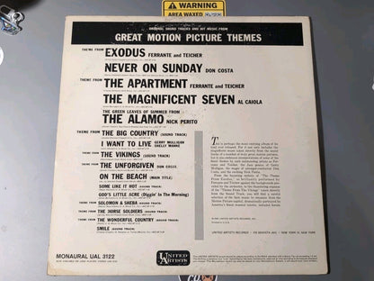 Vintage LP United Artists "Great Motion Picture Themes" UAL 3122 Good Condition