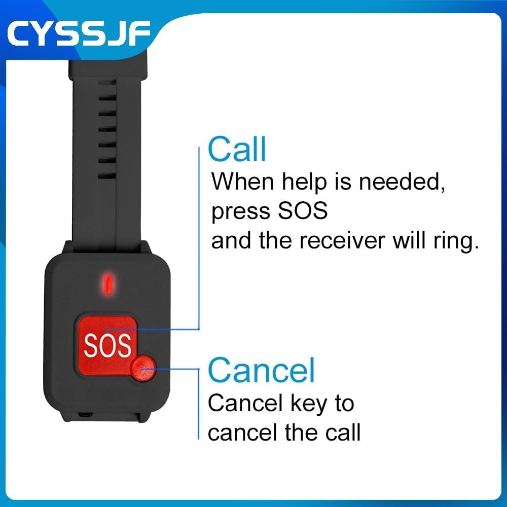 Wireless Emergency Medical Alert Light System for Elderly Disabled Person Toilet