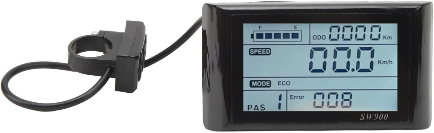 Electric Bike LCD Display Panel 5-Pin 24V/36V/48V Compatible JN Controller Light