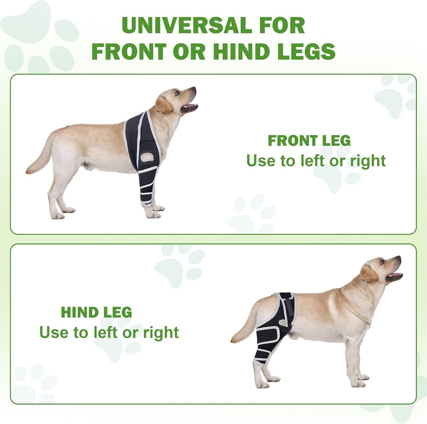 Dog Knee Brace for Torn ACL, Hip Dysplasia, Dog CCL Brace Front Leg or Rear XS