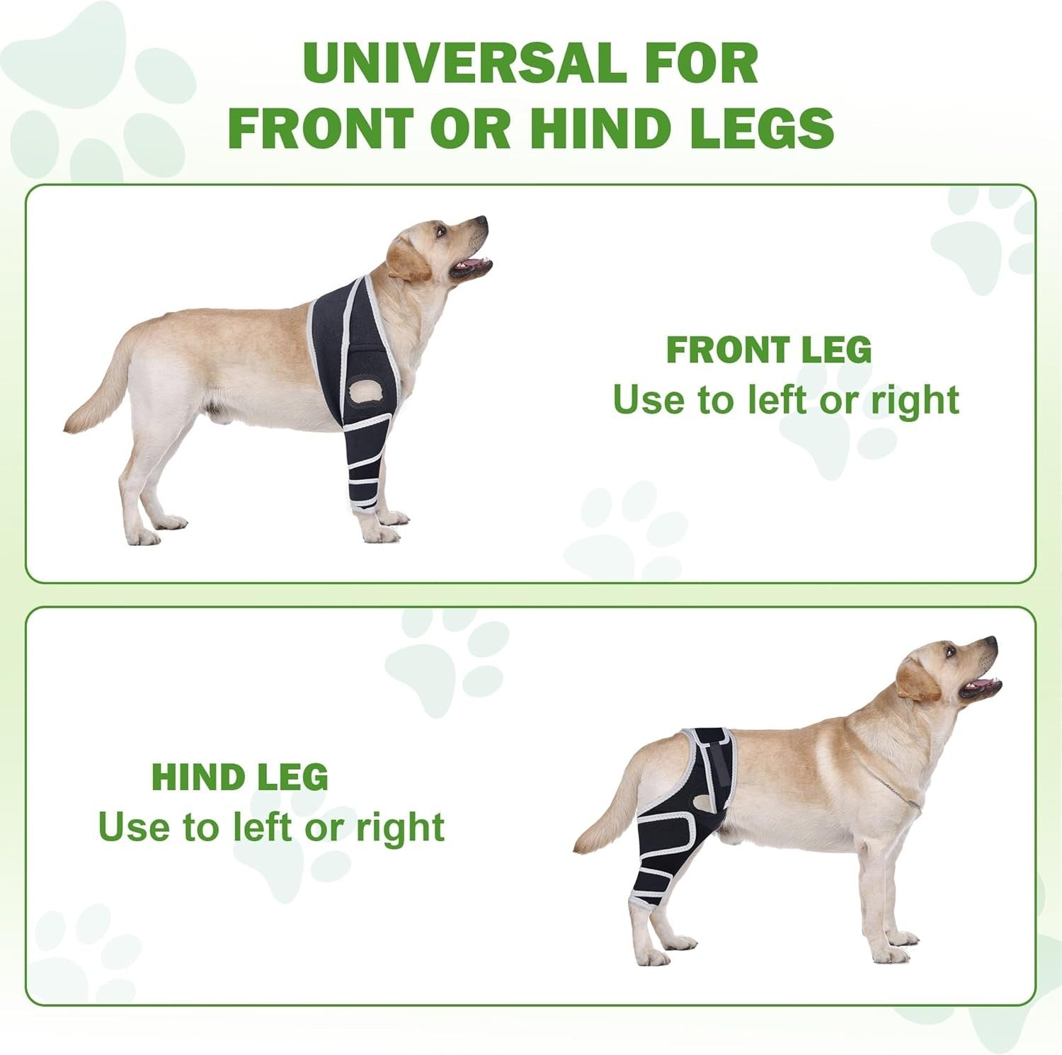 Dog Knee Brace for Torn ACL, Hip Dysplasia, Dog CCL Brace Front Leg or Rear XS