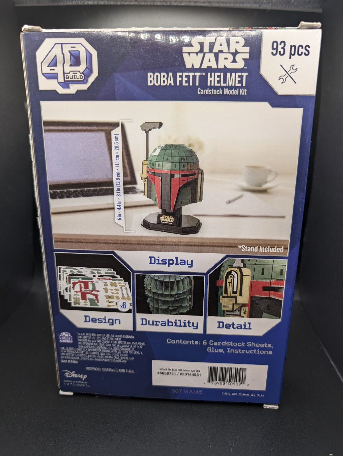 4D BUILD - Star Wars Boba Fett Model Kit Puzzle 93pc - Child Game 12+ - New