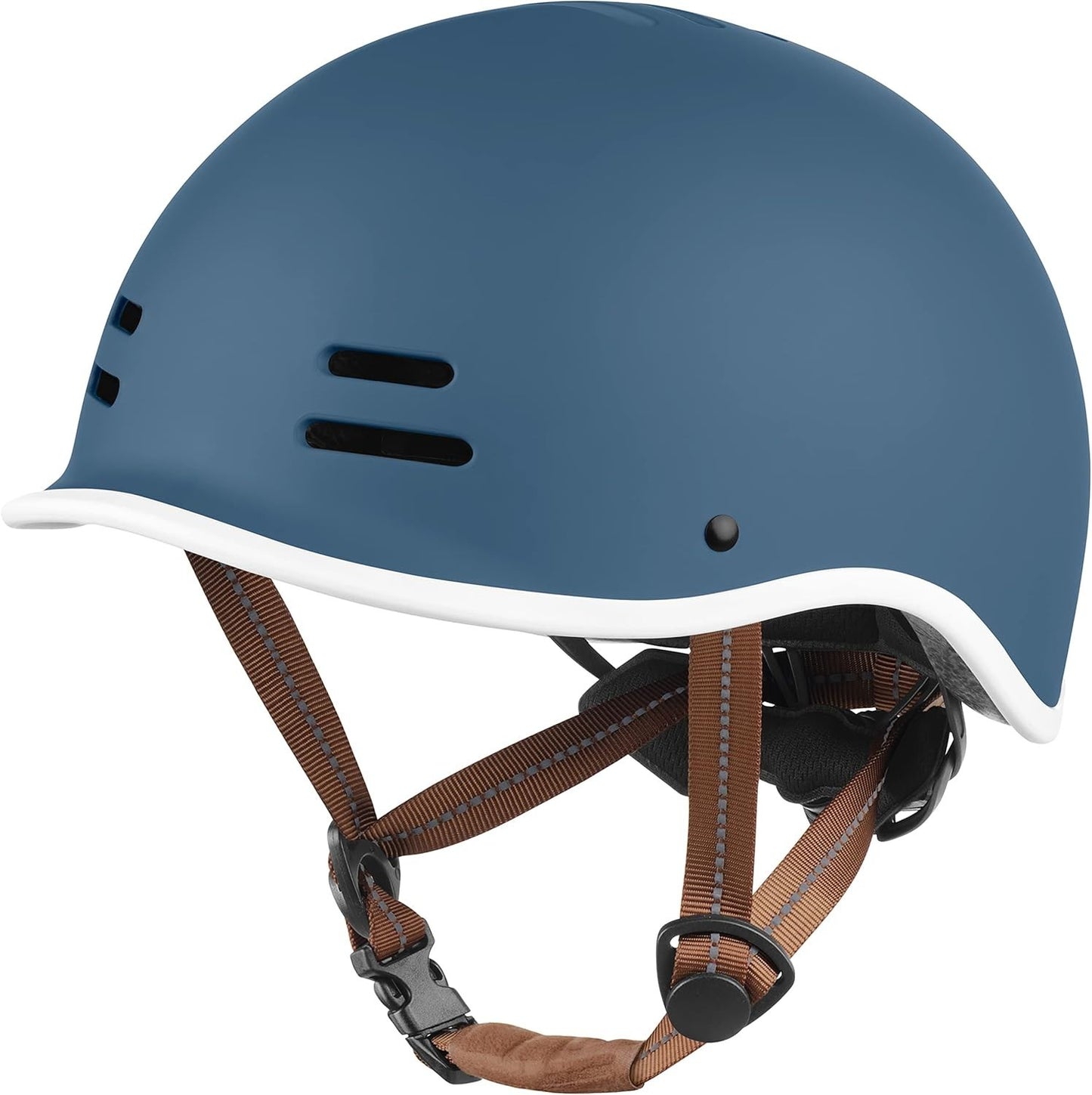 Retrospec Remi Kids Bike Helmet Youth 49-53cm Matte Navy Visor (Small)