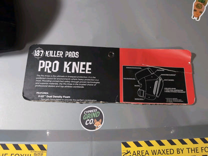 187 Killer Pads Pro Knee Pad – Medium – Black/Black – Single (New Other)
