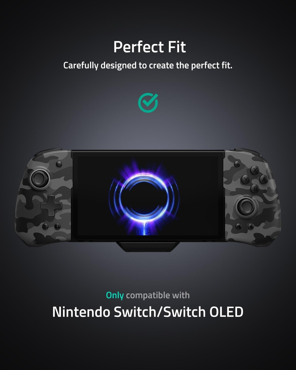Switch Controller Pro for Nintendo/OLED Ergonomic Luminpad w/ Turbo Mapping CAMO