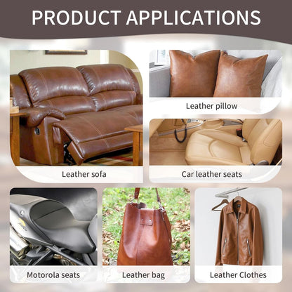 Leather Repair Tape Self Adhesive Leather Patch for Couch, Sofas Car Dark Brown