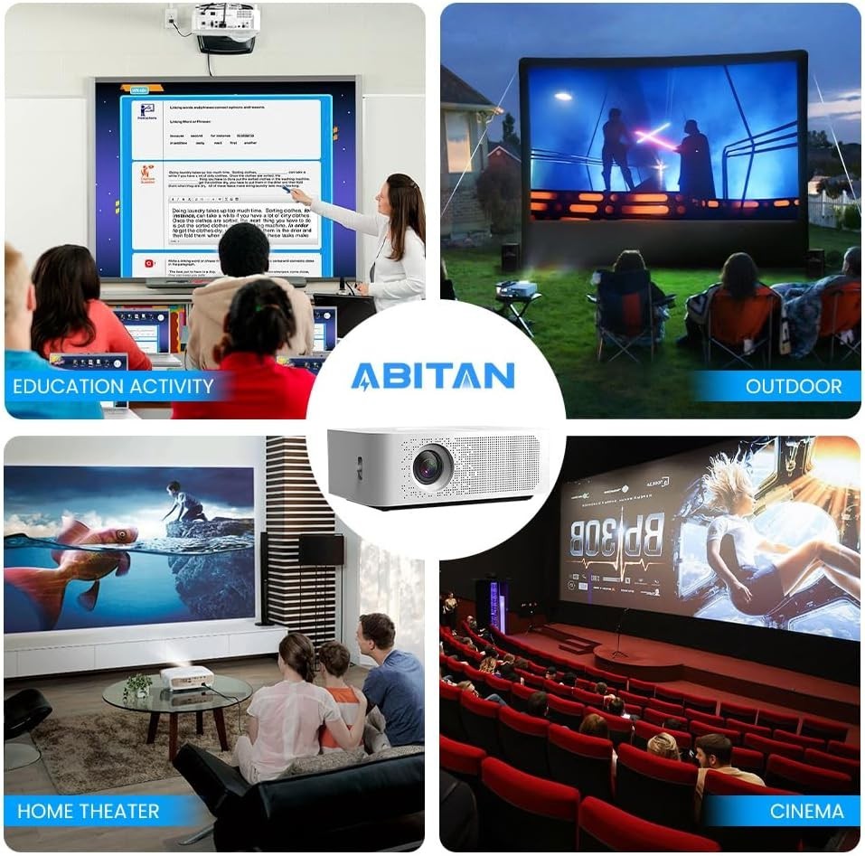 ABITAN ELPLP91 / V13H010L91 Replacement Lamp w/ Housing for Epson Projectors