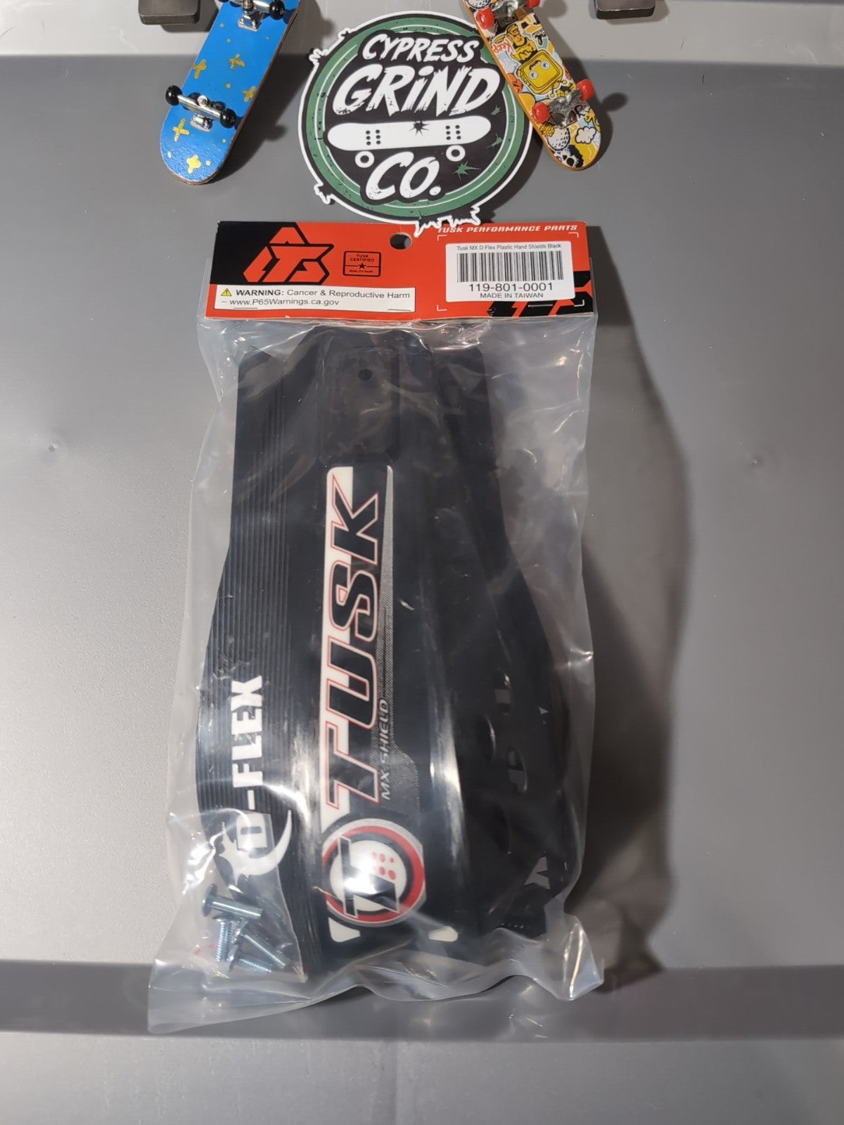 Tusk D-Flex Handguards Black MX Shields | Aluminum Wrap | Fits 7/8" Bars