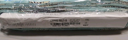Michael Miller Save Our Planet, Multi - 15 Yard Bolt -Stop Climate Change - New 