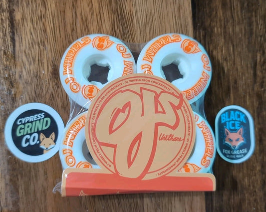 OJ Wheels 53mm 101a From Concentrate Hardline Skateboard Wheels Brand New Orange