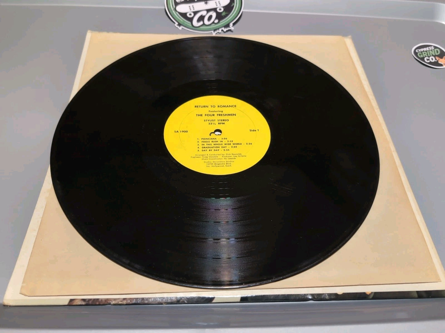 FOUR FRESHMEN: Return To Romance  12" LP 33 RPM SIGNED w/ picture