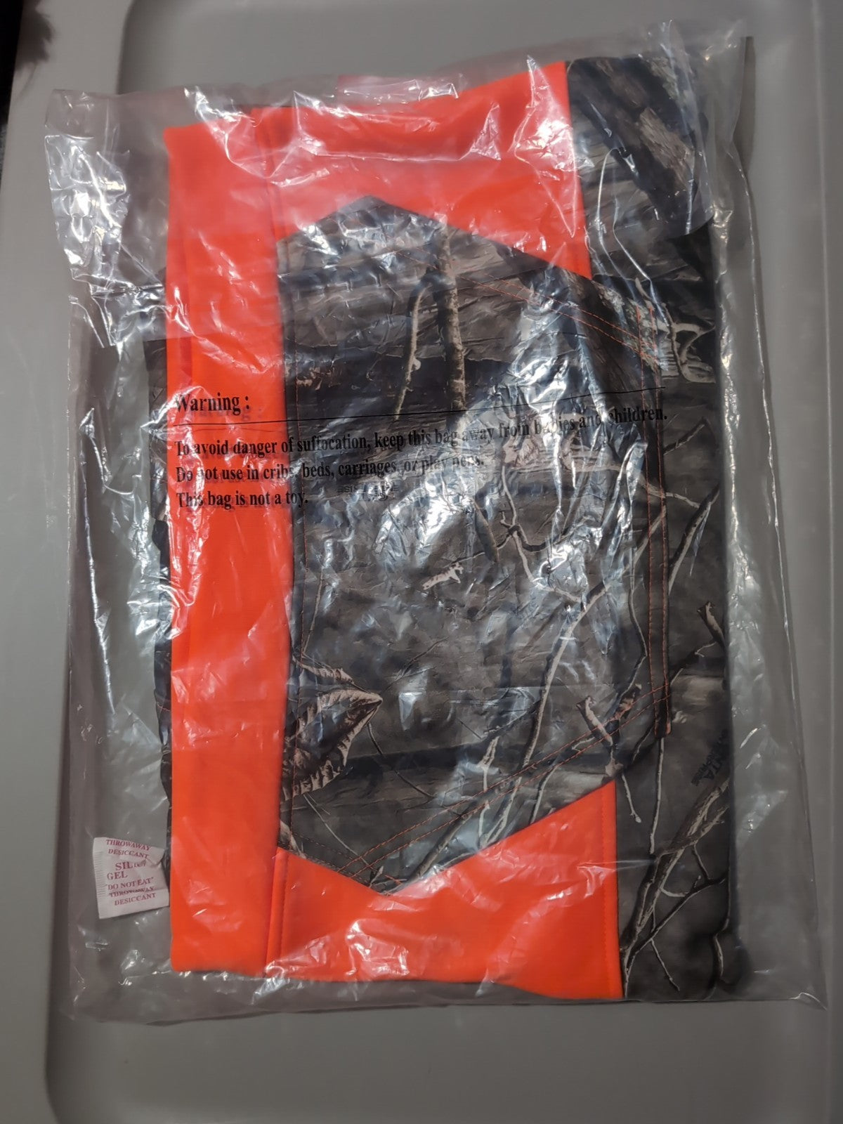 Huntworth Boys' Hidd'n Camo/Blaze Knit Jersey Hoodie Size L 14-16