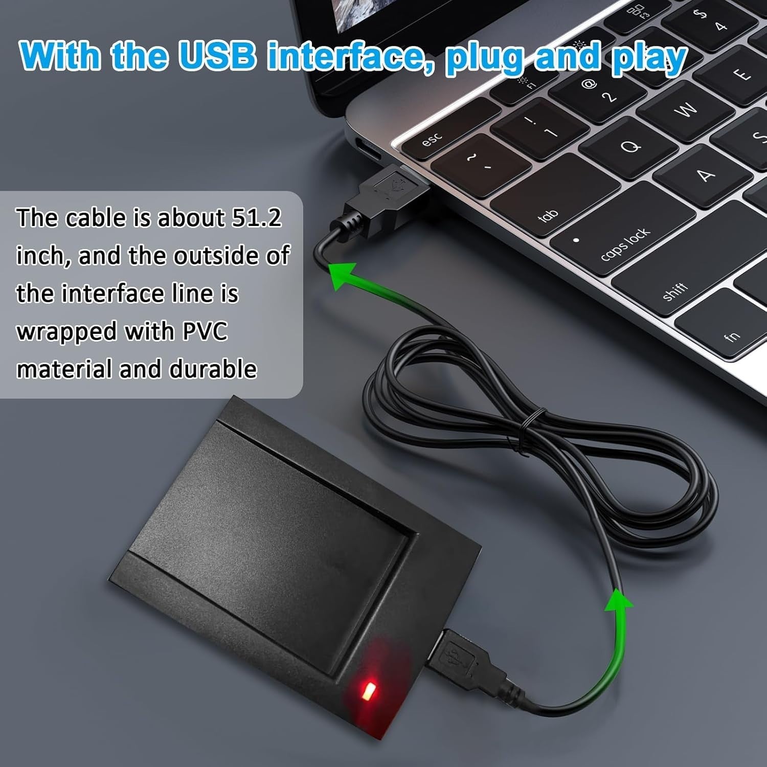 RFID Card Reader 125KHz/13.56Mhz Reader Support ISO14443-A/B Protocol IC ID C...