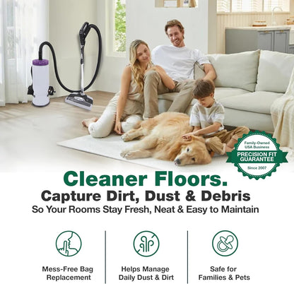 Think Crucial Replacement Reusable Cloth 10QT Vacuum Bag – Compatible 4-Pack 