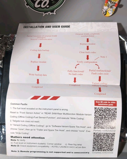 Mercedes Rear SAM Module 1649005401 1649005101 ML GL R-Class W164 Untested