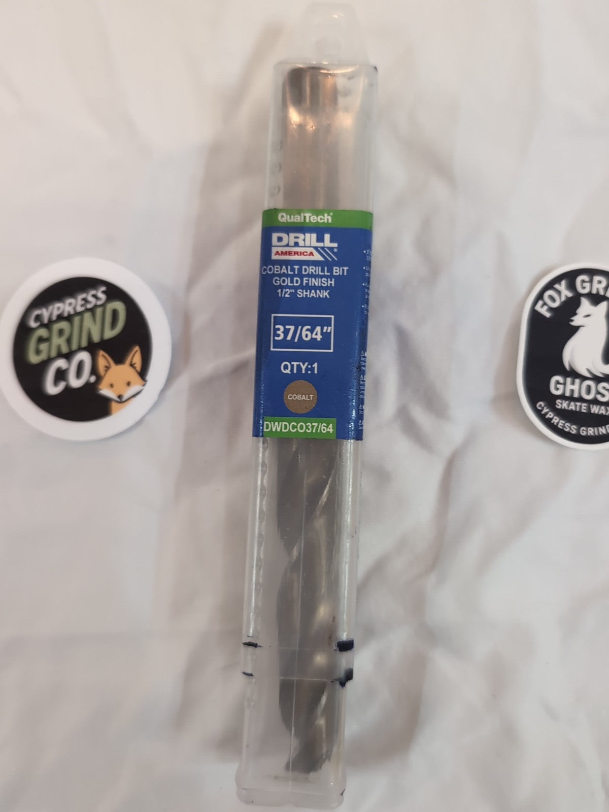 37/64 Reduced Shank Cobalt Drill Bit 1/2 Shank