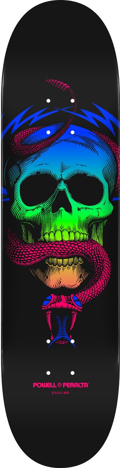 Powell Peralta McGill Skull & Snake 8.5" Deck Green Fade – Free Wax + Grip