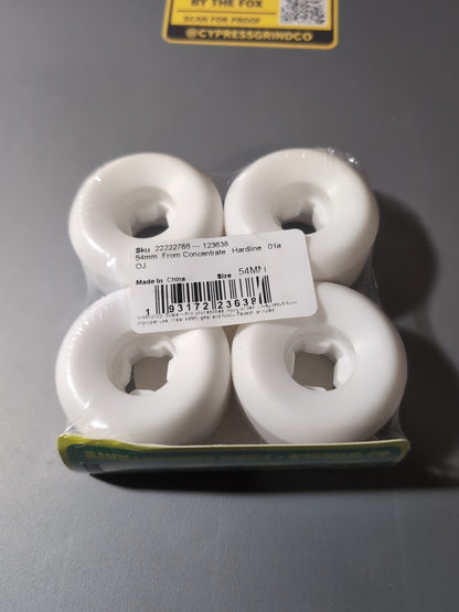 OJ Wheels 54mm 101A Hardline Concentrate Skateboard Wheels Green