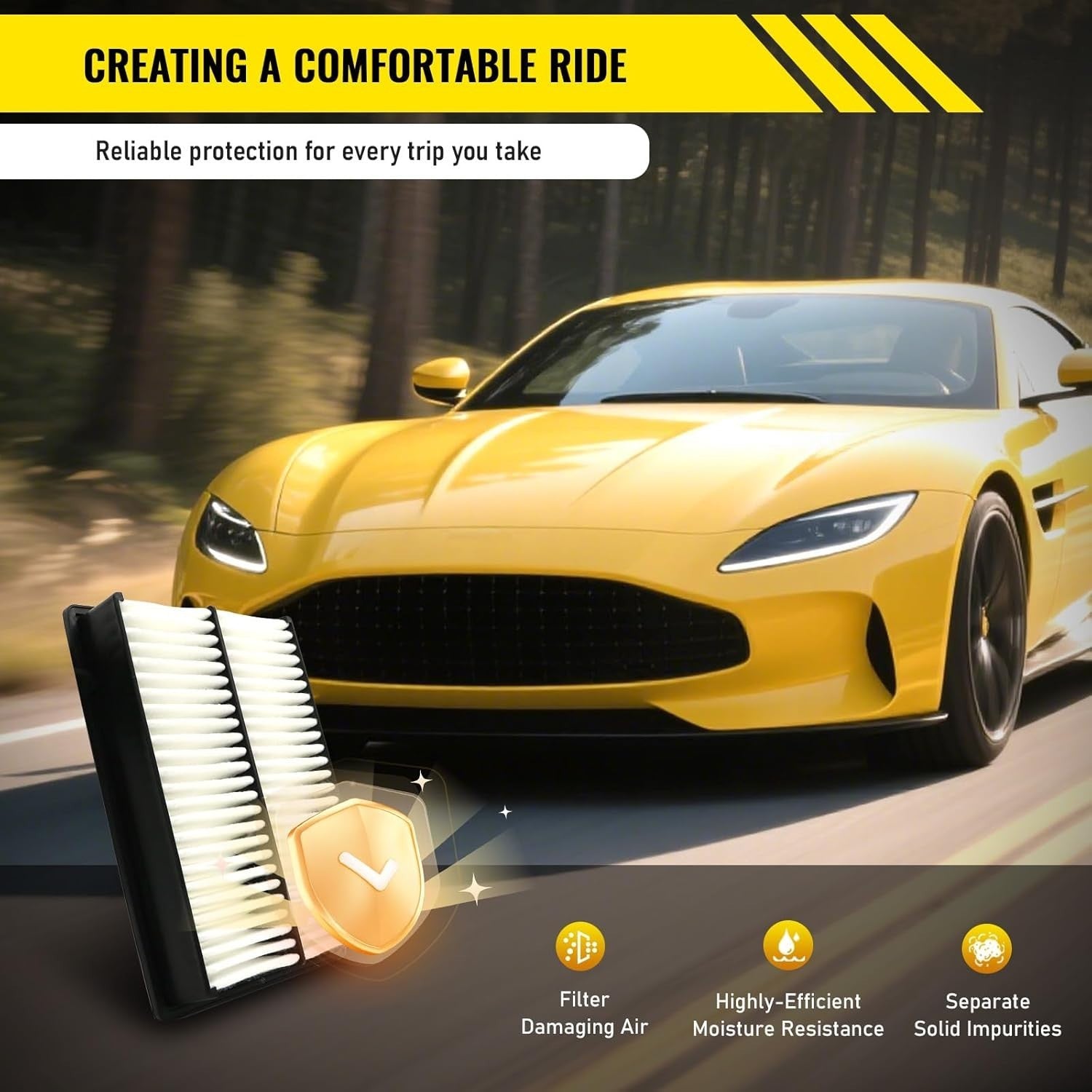 Engine Air Filter, CA11456 Replacement for Ford Escape 2013 2014 2015 2016 2017