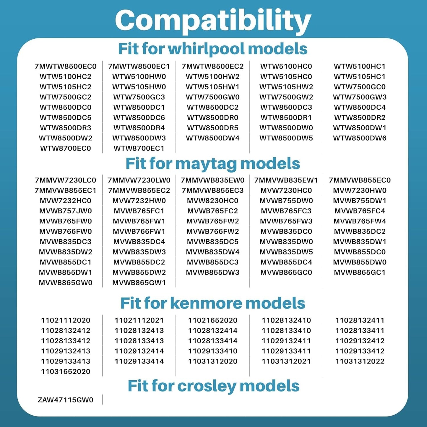 Washer Water Inlet Valve for Whirlpool Maytag Kenmore Bravos XL Replace LF F8