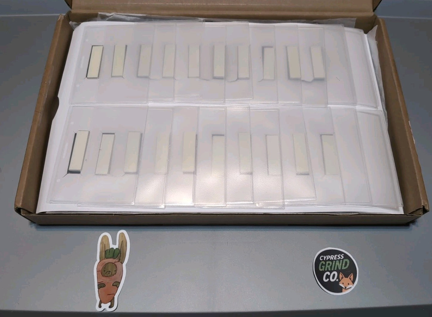 Magnetic Name Badge Holders 3x4" Clear Horizontal Plastic Sleeves (100 Pack)