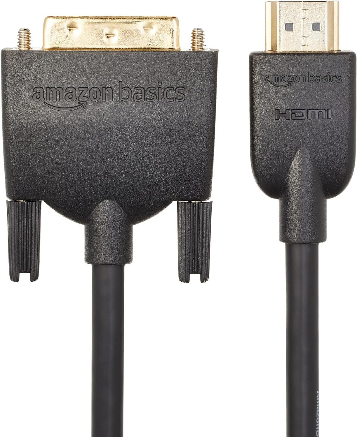 Amazon Basics HDMI A to DVI Adapter Cable, Bi-Directional 1080p, 3 Ft