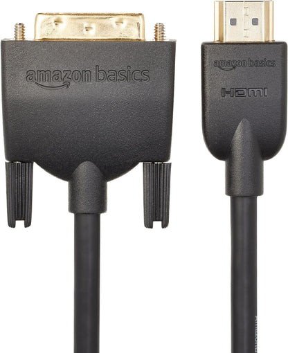 Amazon Basics HDMI A to DVI Adapter Cable, Bi-Directional 1080p, 3 Ft