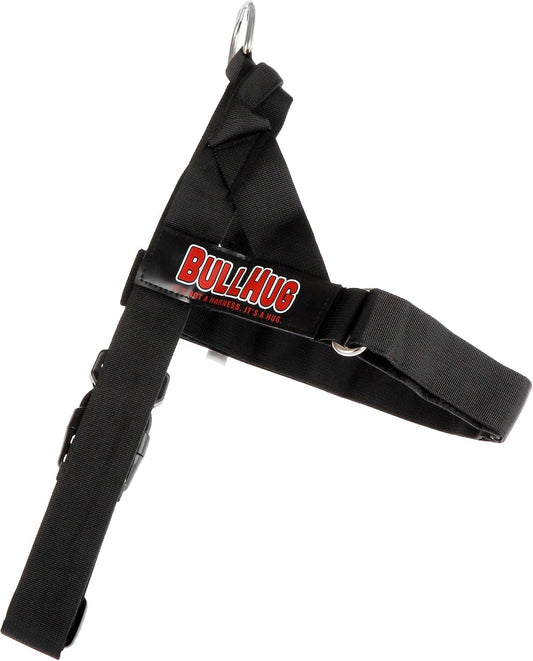 BULLHUG Adjustable Harness for bulldogs XL - Neck: 21"-26" Chest: 33"-36" BLACK
