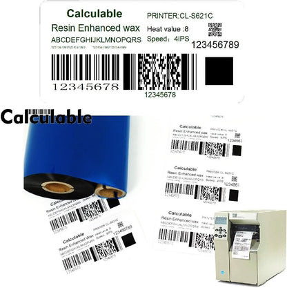 4.33"x1476' Thermal Transfer Ribbon  Wax Resin CSO – 1" Core for Zebra ZT410 etc