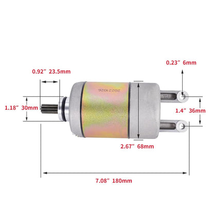 Starter Starting Motor Replacement for Manco Talon Linhai Bighorn 260cc 300cc