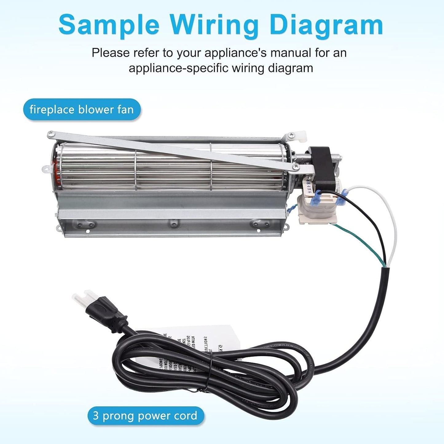 FK12 Fireplace Blower Fan Kit for Majestic, Monessen, Vermont Castings, Lennox