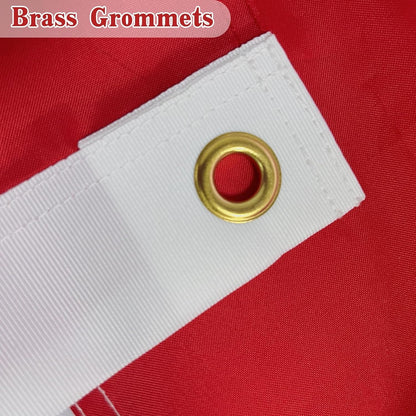 California Republic Flag 3x5 FT Outdoor – Embroidered Bear & Star, Heavy Duty