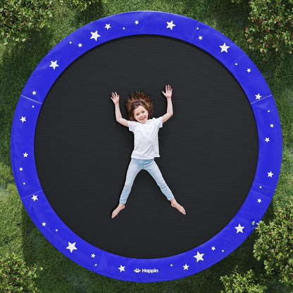 Happin Trampoline Spring Cover Super Thick Waterproof Pad Replacement 14FT Blue