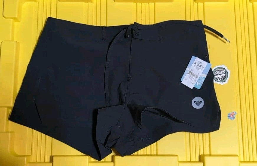 Roxy Women’s Quick Dry Board Shorts 2" Inseam Swim Bottoms – Black (XS)