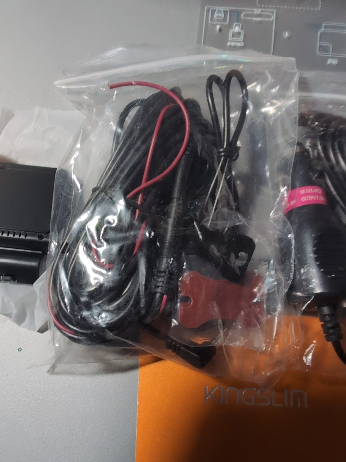 Kingslim D4 Dual Dash Camera - Black