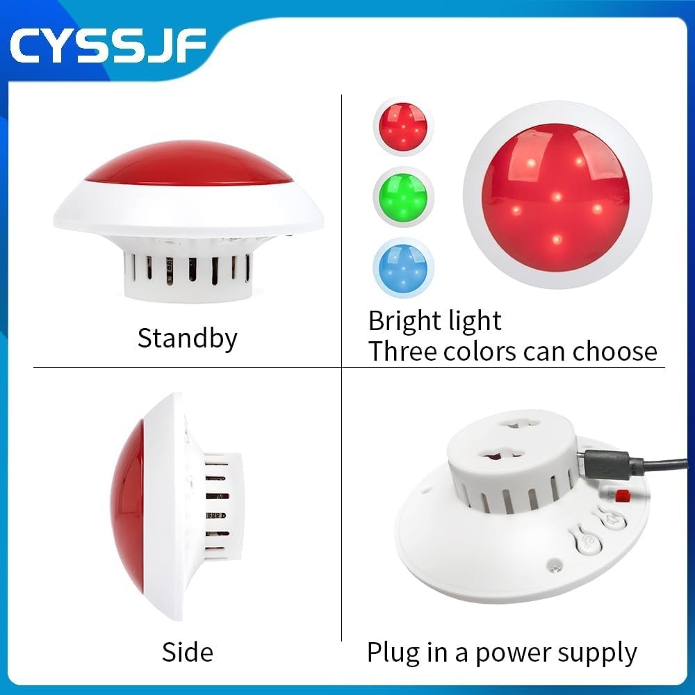 Wireless Emergency Medical Alert Light System for Elderly Disabled Person Toilet
