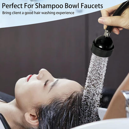 2 Pack Salon Shampoo Bowl Faucet Sprayer Head Rubber 47” Hose Connector 1/4”