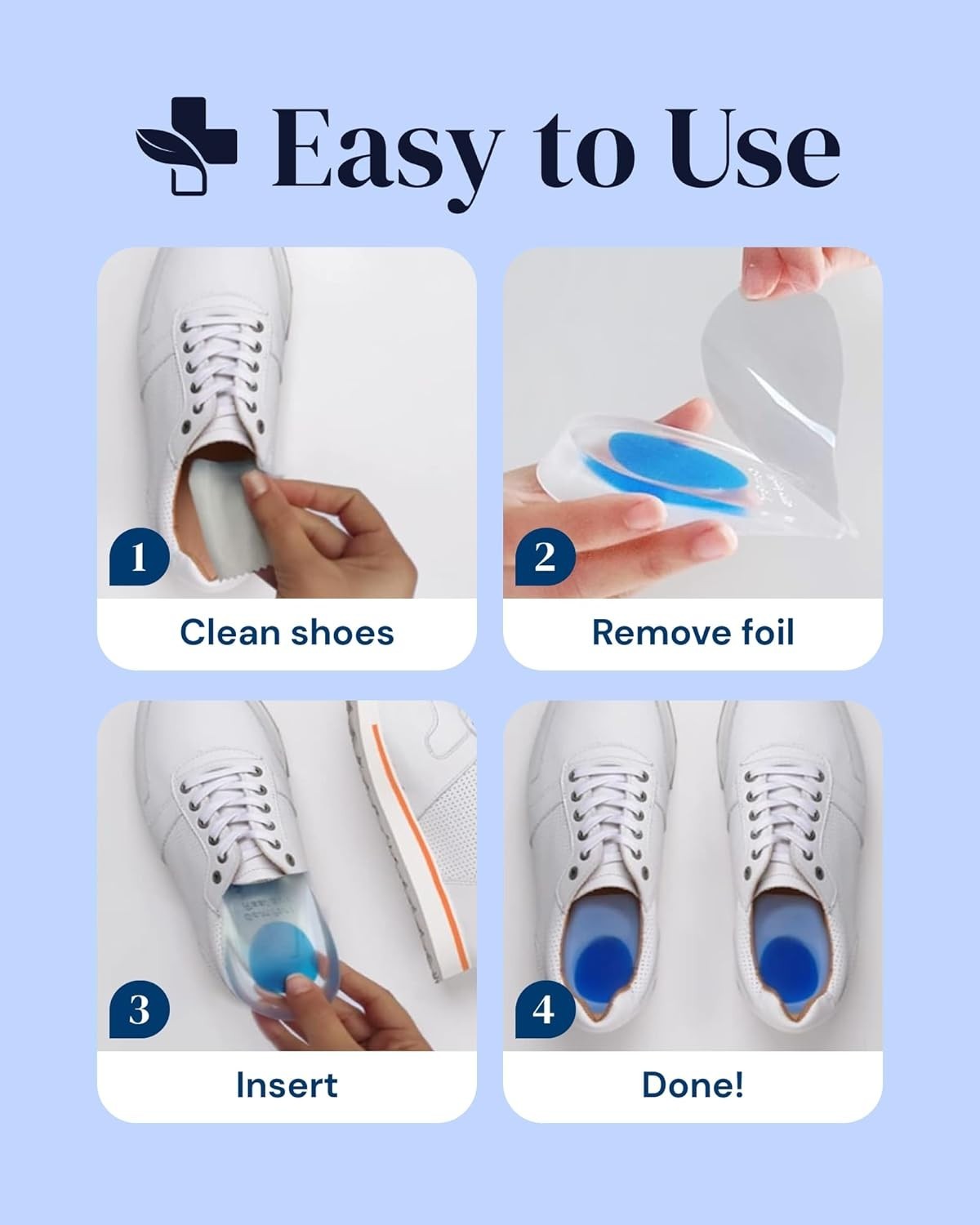Silicone Heel Protectors - 4 Pack - Cushioned Pads & Grips for Shoe Comfort NEW