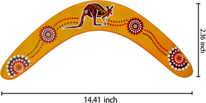 Returning Boomerang for Kids 2 Pack, Australia Style Wooden Handmade Boomerang