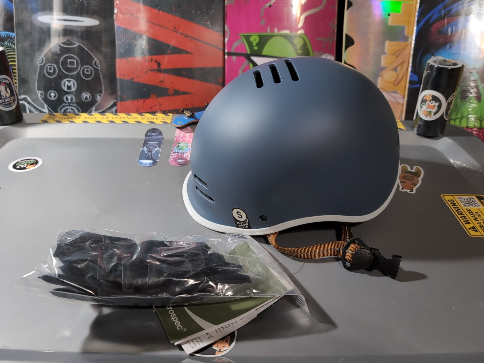 Retrospec Remi Kids Bike Helmet Youth 49-53cm Matte Navy Visor (Small)