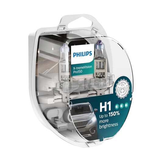 Philips X-tremeVision Pro150 H1 Headlight Bulb +150% Double Set 565628 Twin Box