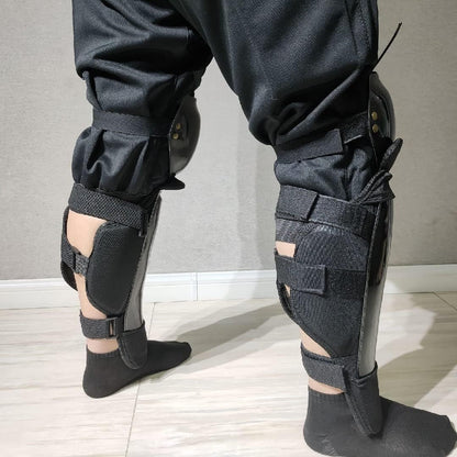 Leonark Black Armoury HEMA Shin Guards Calf Protectors Leggings Pair
