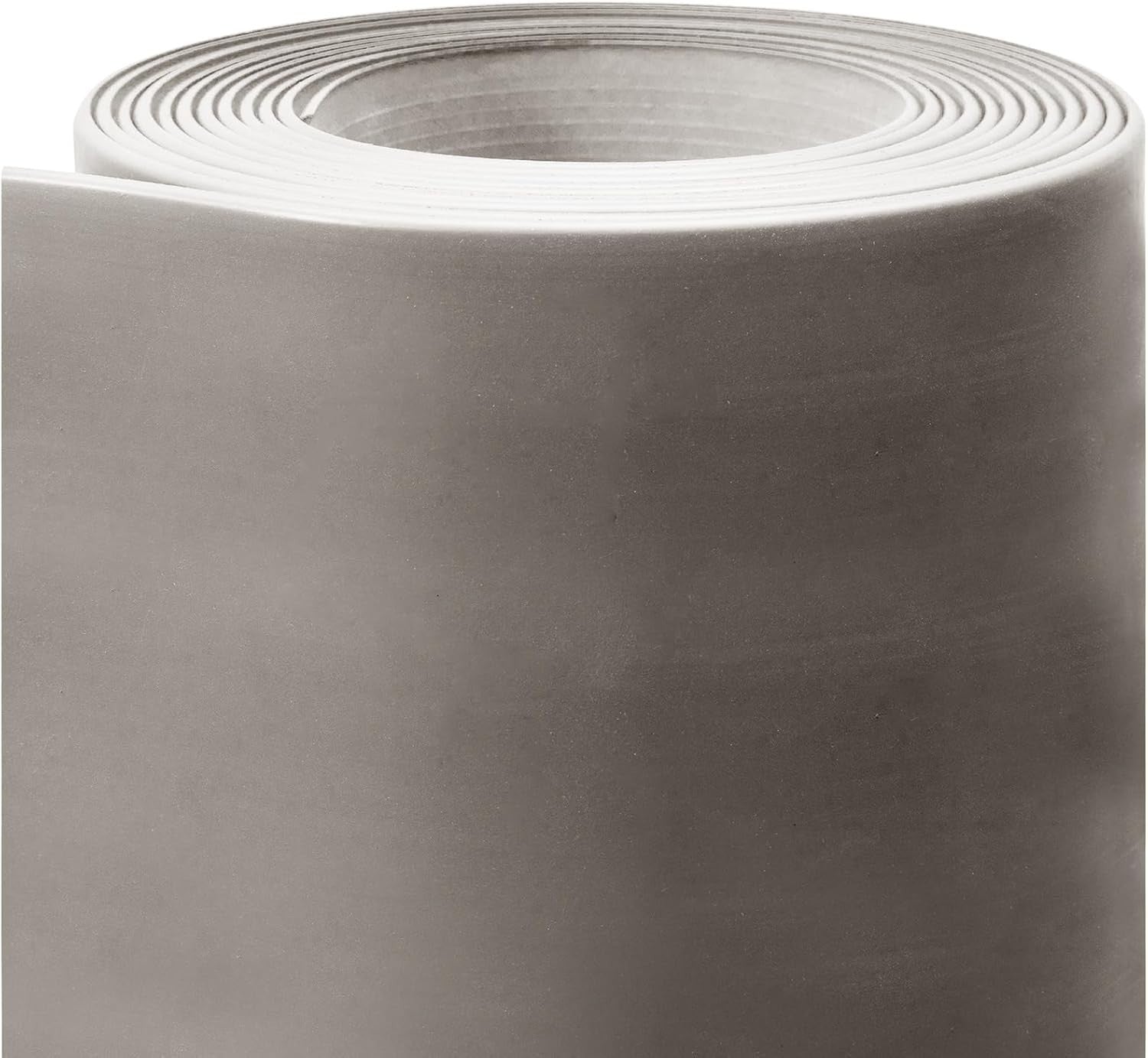 4" x 120' Vinyl Cove Wall Base Trim Roll – Aircraft Carrier Gray PVC Molding