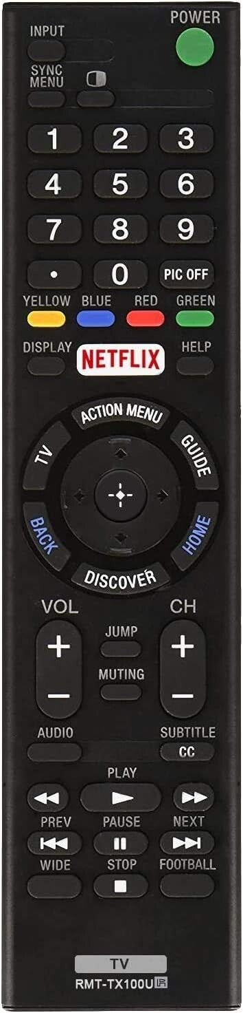 New Replacement RMT-TX100U For SONY TV Remote Control KDL50W800C XBR75X940C