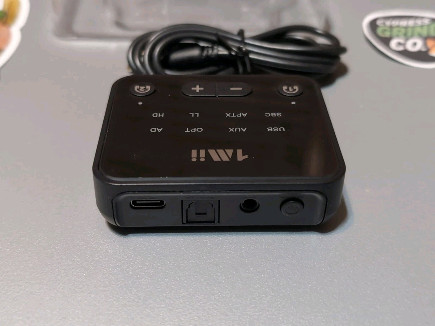 1Mii B06T6 Bluetooth 5.3 TV Transmitter – Dual Headphone Adapter, 100ft Range