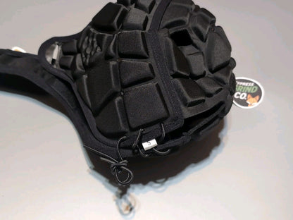 Surlim Soft Shell Rugby Helmet Small Black Flag Football Scrum Cap Youth